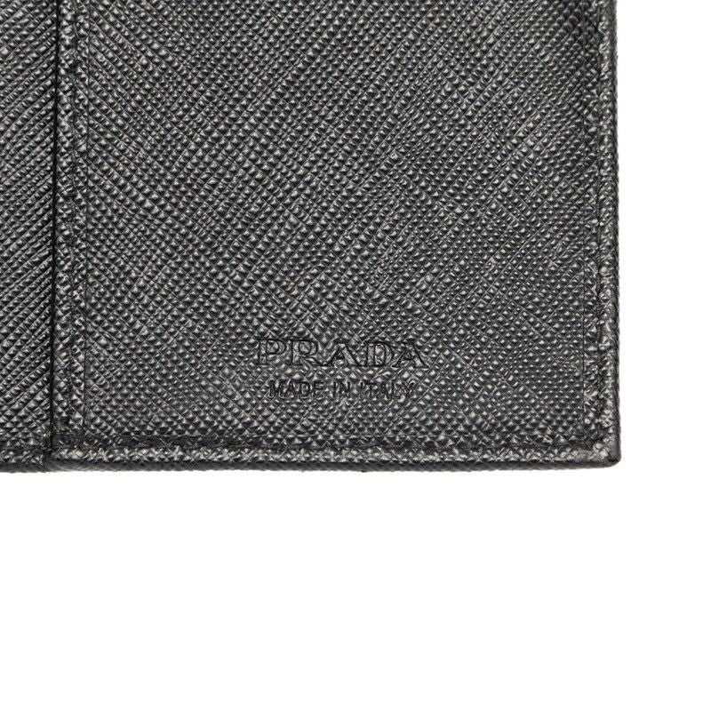 Prada Wallet Black Saffiano Leather — view 6
