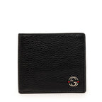 Gucci Interlocking Bifold Wallet Black Leather