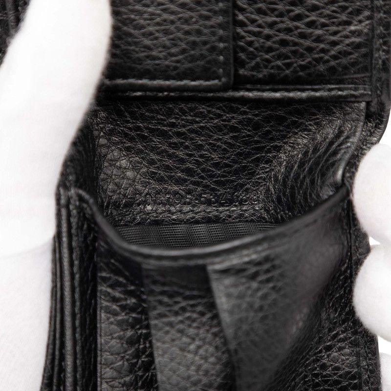 Gucci Interlocking Bifold Wallet Black Leather — view 5