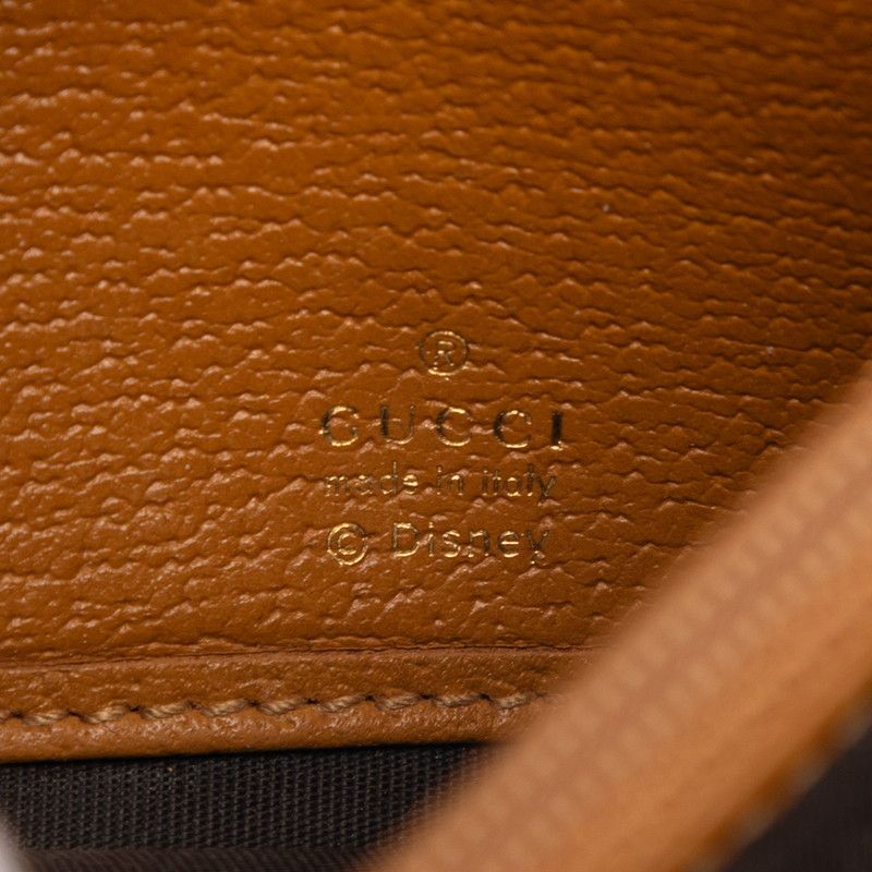 Gucci Disney Mini GG Supreme Mickey Mouse Continental Wallet Brown Leather — view 7