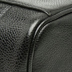 Chanel CC Logo Vanity Bag Black Caviar Leather — view 7