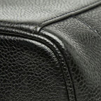 Chanel CC Logo Vanity Bag Black Caviar Leather — view 6