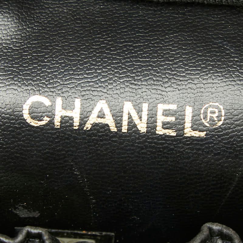 Chanel CC Logo Vanity Bag Black Caviar Leather — view 9