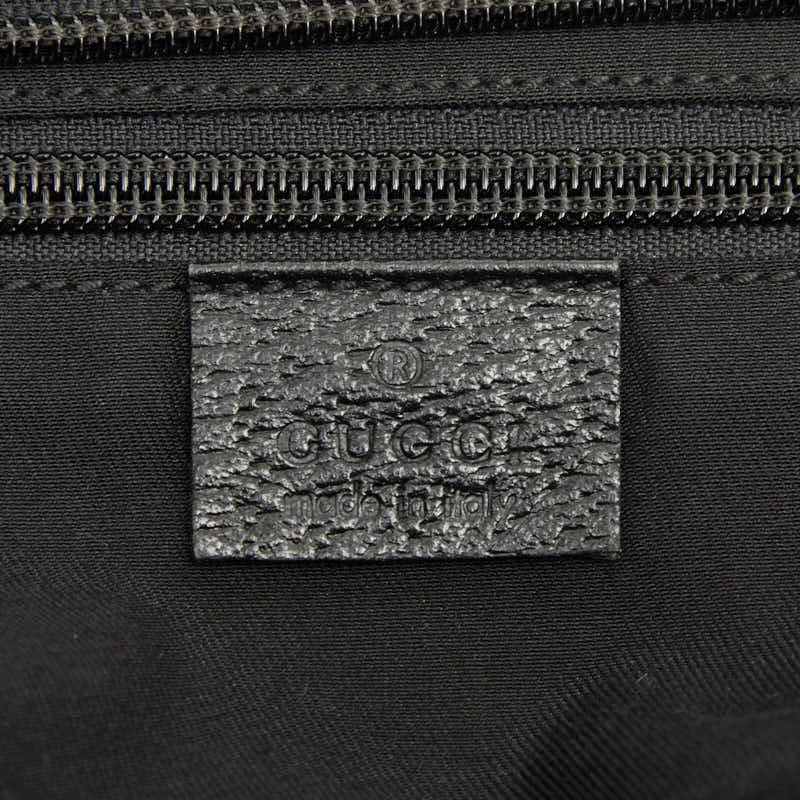 Gucci GG Canvas Sherry Line Tote Black Red Green — view 9