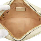 Gucci GG Marmont Sherry Line Ophidia Crossbody Shoulder Bag Ivory Leather — view 6