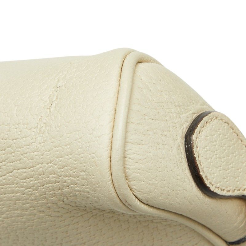 Gucci GG Marmont Sherry Line Ophidia Crossbody Shoulder Bag Ivory Leather — view 4