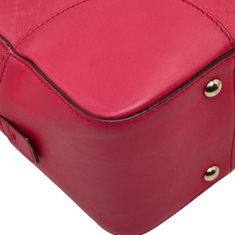 Gucci Bright Diamante 2-Way Shoulder Bag Fuchsia Pink Leather — view 5