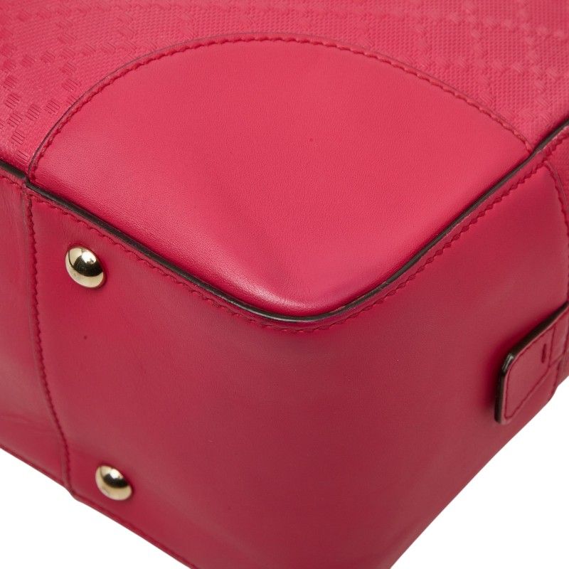 Gucci Bright Diamante 2-Way Shoulder Bag Fuchsia Pink Leather — view 4