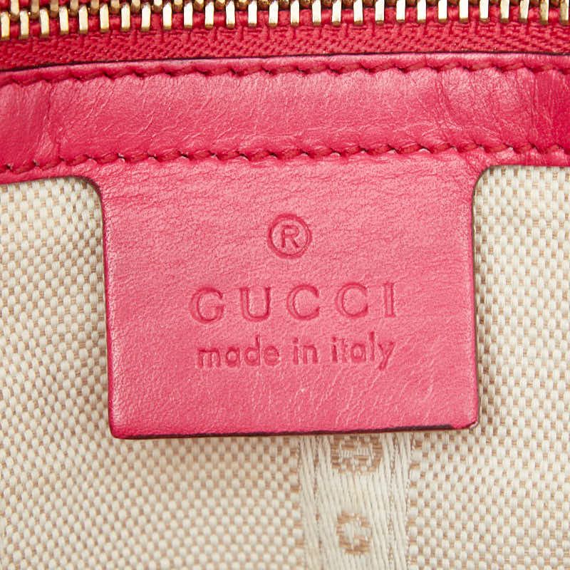 Gucci Bright Diamante 2-Way Shoulder Bag Fuchsia Pink Leather — view 9