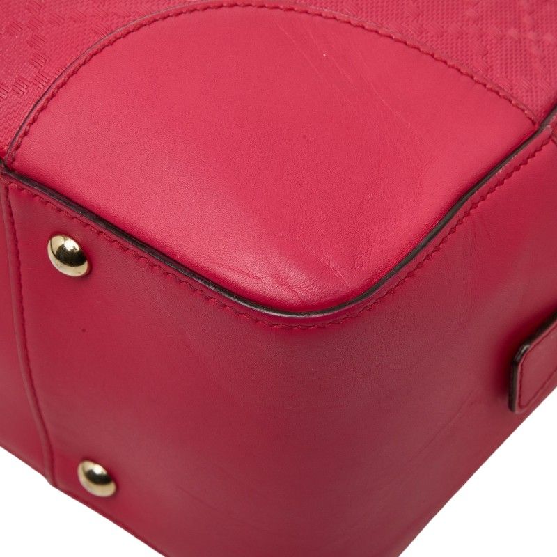 Gucci Bright Diamante 2-Way Shoulder Bag Fuchsia Pink Leather — view 6