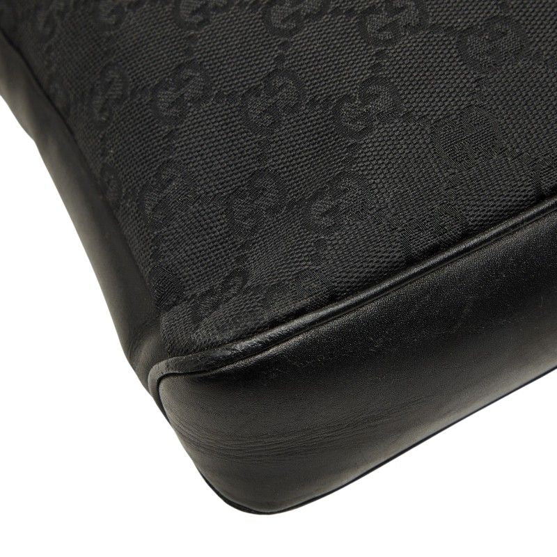 Gucci GG Canvas Crossbody Shoulder Bag Black — view 7