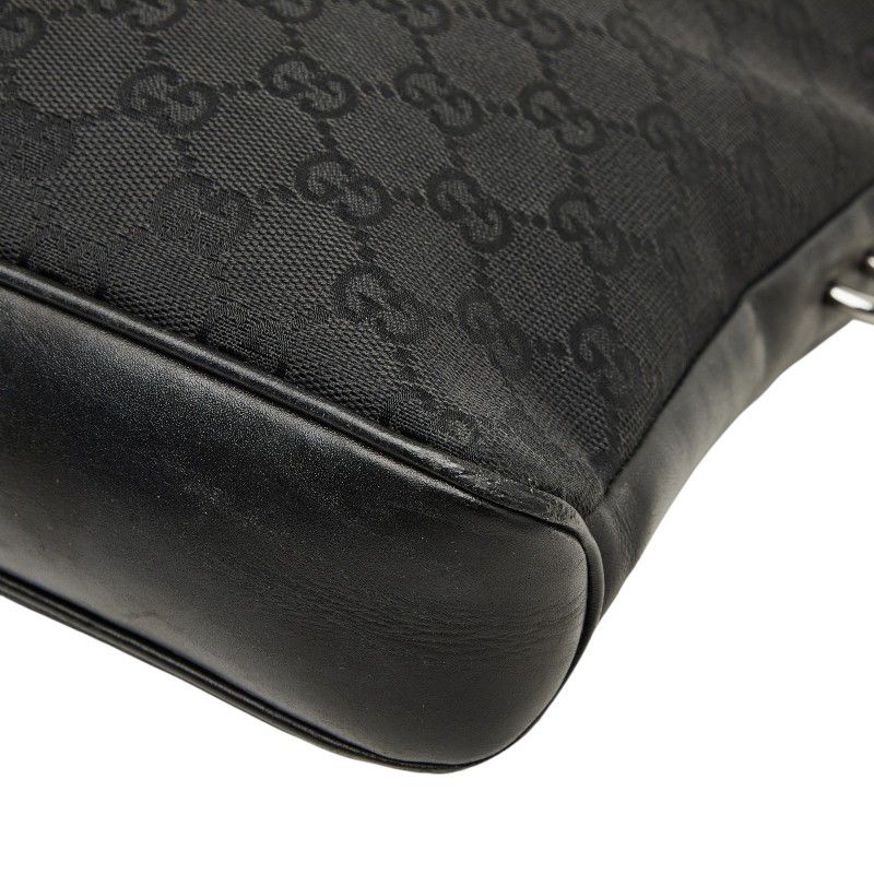 Gucci GG Canvas Crossbody Shoulder Bag Black — view 4