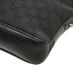 Gucci GG Canvas Crossbody Shoulder Bag Black — view 4