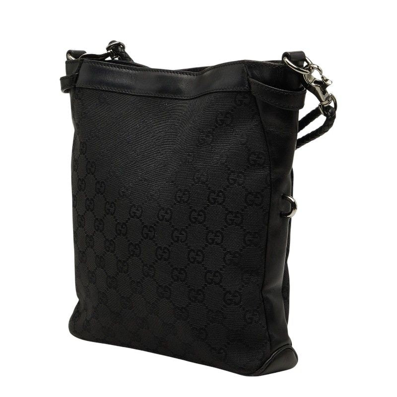 Gucci GG Canvas Crossbody Shoulder Bag Black — view 2