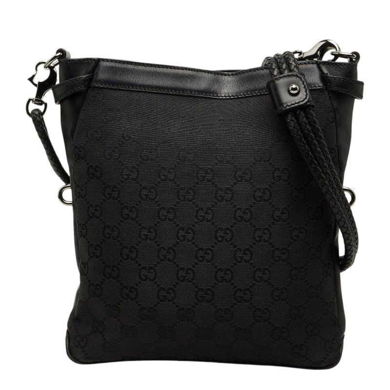 Gucci GG Canvas Crossbody Shoulder Bag Black
