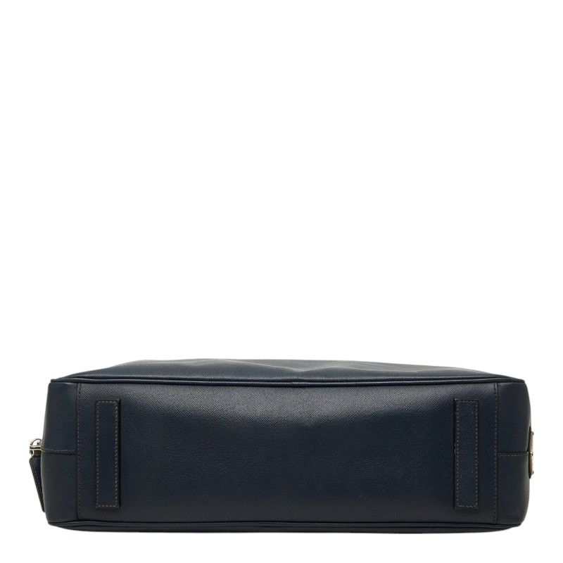 Prada Briefcase Business Navy Saffiano Leather 1 — view 3