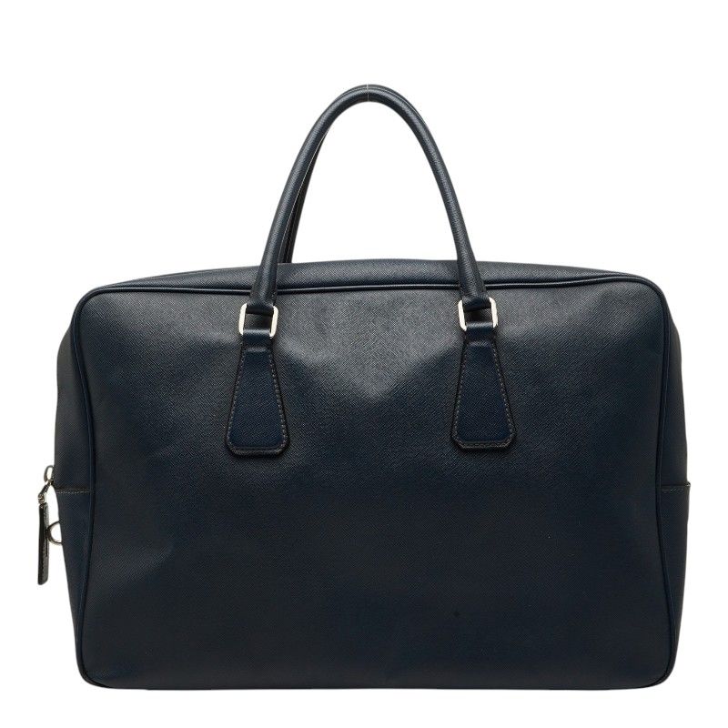 Prada Briefcase Business Navy Saffiano Leather 1