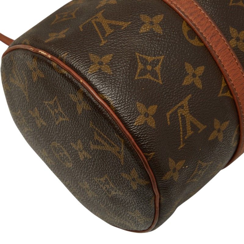 Louis Vuitton Monogram Papillon 30 Handbag Brown Leather — view 7