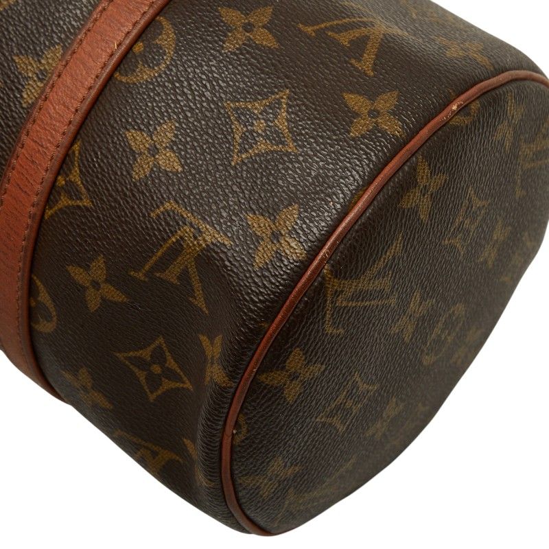 Louis Vuitton Monogram Papillon 30 Handbag Brown Leather — view 8