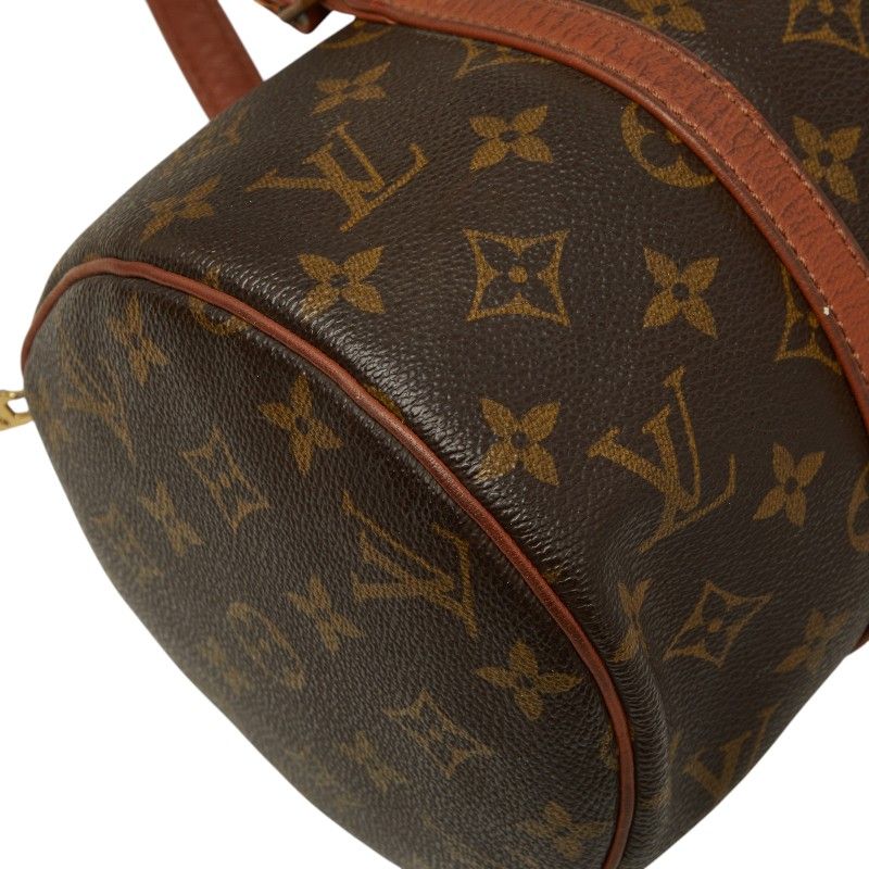 Louis Vuitton Monogram Papillon 30 Handbag Brown Leather — view 5