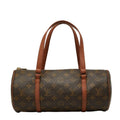 Louis Vuitton Monogram Papillon 30 Handbag Brown Leather