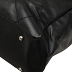 Chanel CC Logo Paris Biarritz Tote Black Leather — view 4