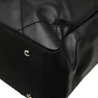 Chanel CC Logo Paris Biarritz Tote Black Leather — view 6