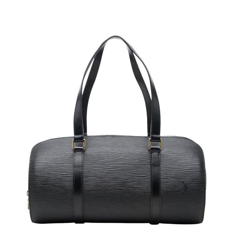 Louis Vuitton Epi Soufflot Handbag Noir Black Leather