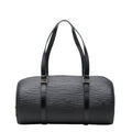 Louis Vuitton Epi Soufflot Handbag Noir Black Leather
