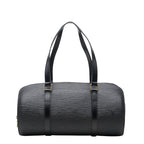 Louis Vuitton Epi Soufflot Handbag Noir Black Leather