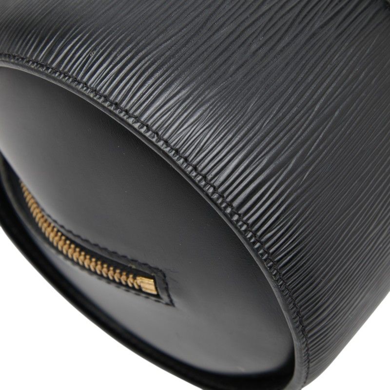 Louis Vuitton Epi Soufflot Handbag Noir Black Leather — view 7