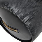 Louis Vuitton Epi Soufflot Handbag Noir Black Leather — view 7