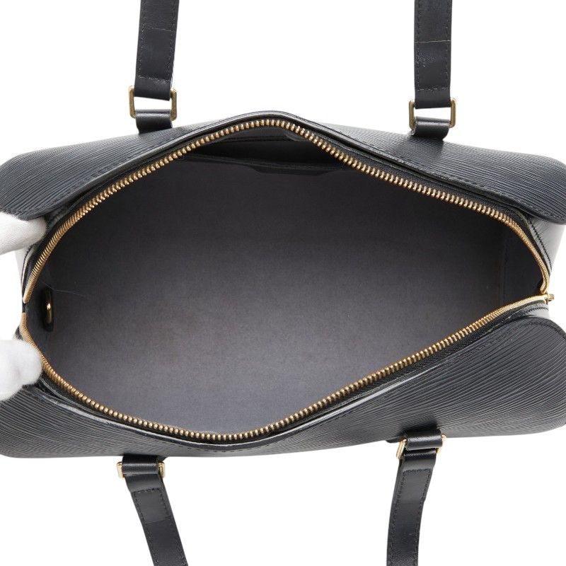 Louis Vuitton Epi Soufflot Handbag Noir Black Leather — view 8