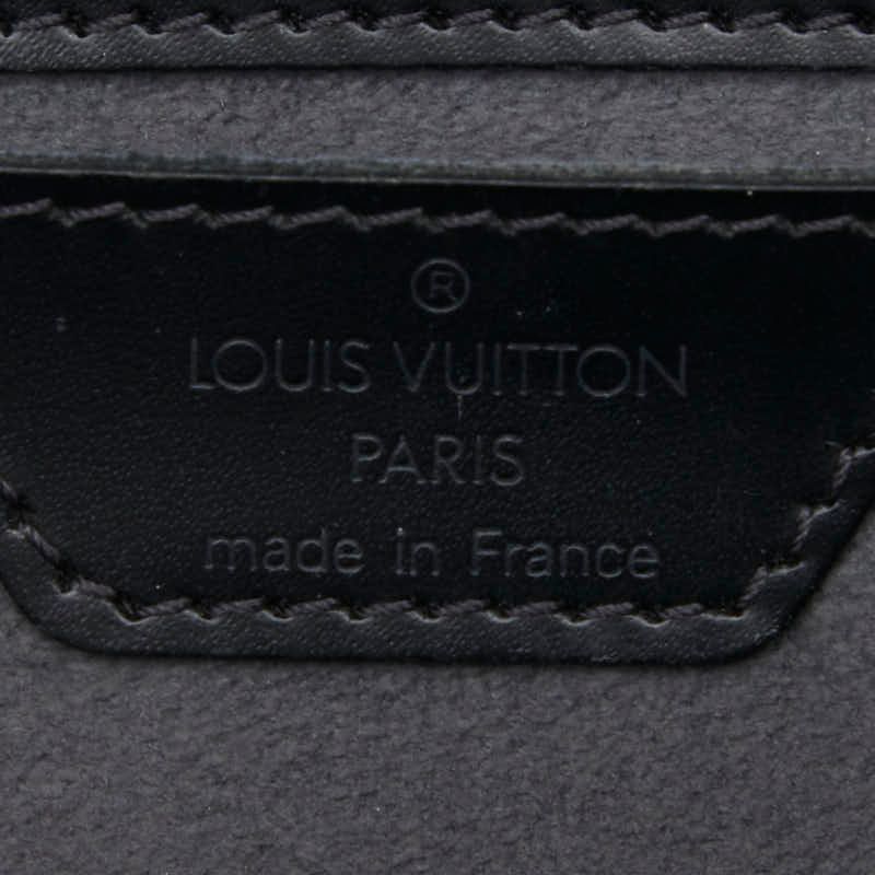 Louis Vuitton Epi Soufflot Handbag Noir Black Leather — view 9
