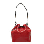 Louis Vuitton Epi Petit Noe Bicolor Shoulder Bag Red Black Leather