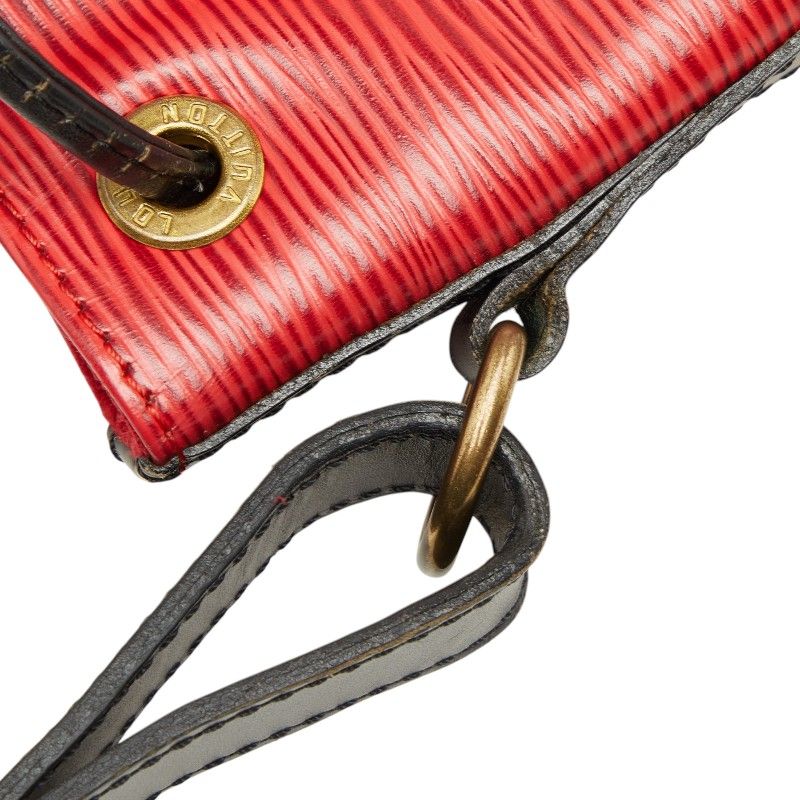 Louis Vuitton Epi Petit Noe Bicolor Shoulder Bag Red Black Leather — view 5