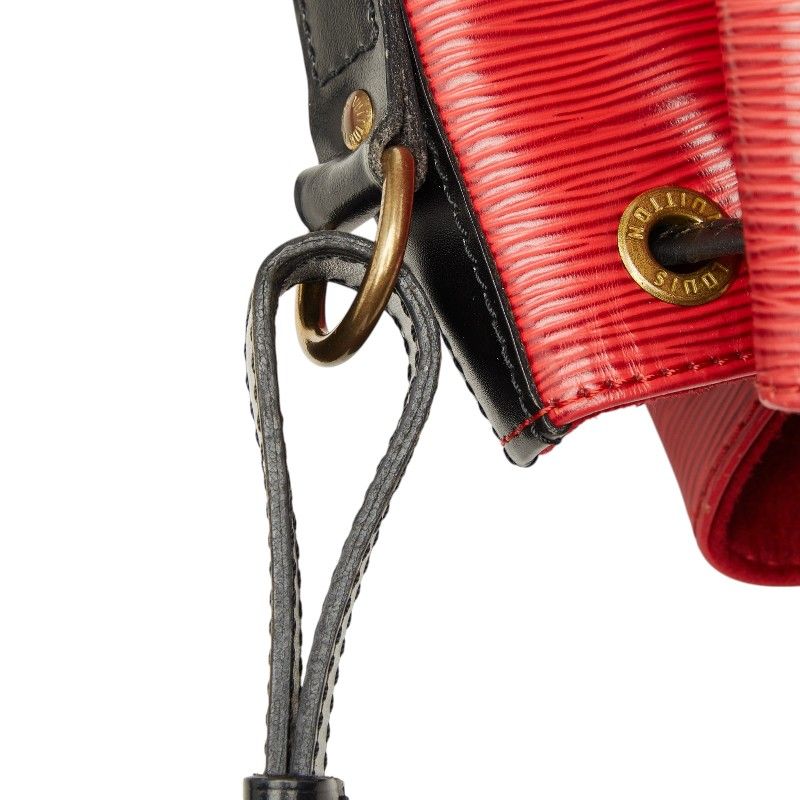 Louis Vuitton Epi Petit Noe Bicolor Shoulder Bag Red Black Leather — view 6
