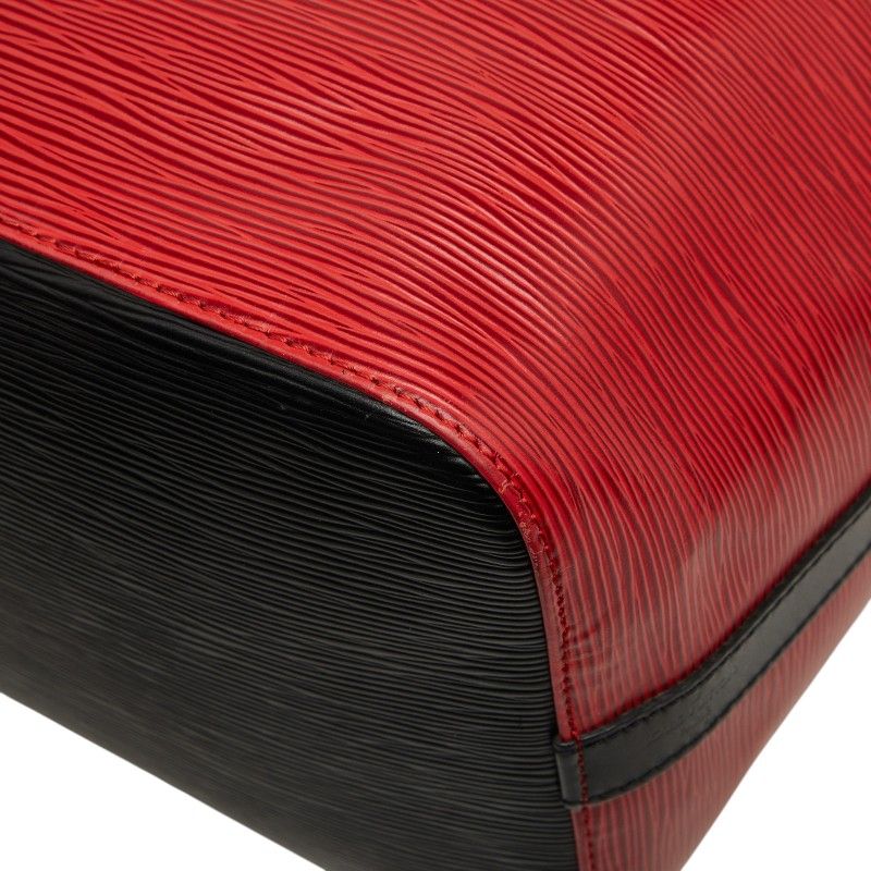 Louis Vuitton Epi Petit Noe Bicolor Shoulder Bag Red Black Leather — view 9