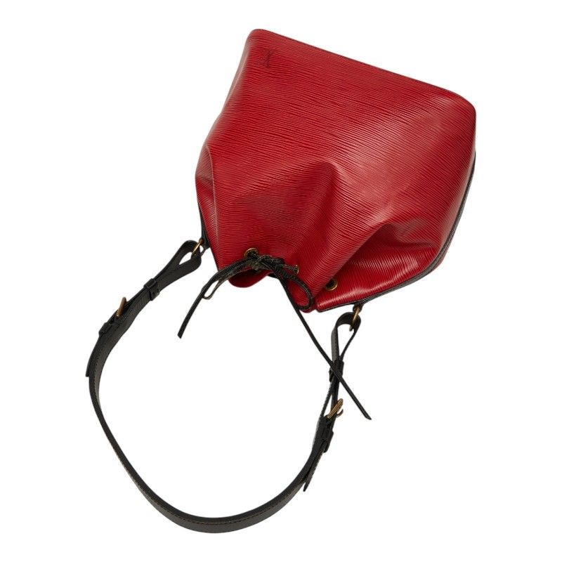 Louis Vuitton Epi Petit Noe Bicolor Shoulder Bag Red Black Leather — view 4