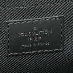 Louis Vuitton Monogram Eclipse Pochette Discovery Clutch Black Leather — view 7