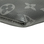 Louis Vuitton Monogram Eclipse Pochette Discovery Clutch Black Leather — view 5