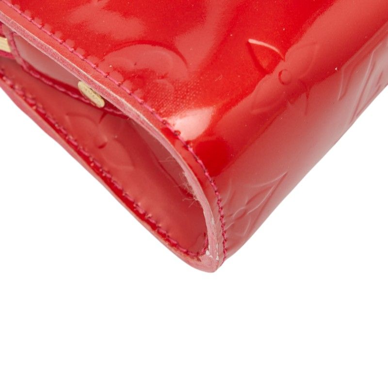 Louis Vuitton Monogram Vernis Trousse Cosmetic Pouch Rose Pop Enamel — view 7