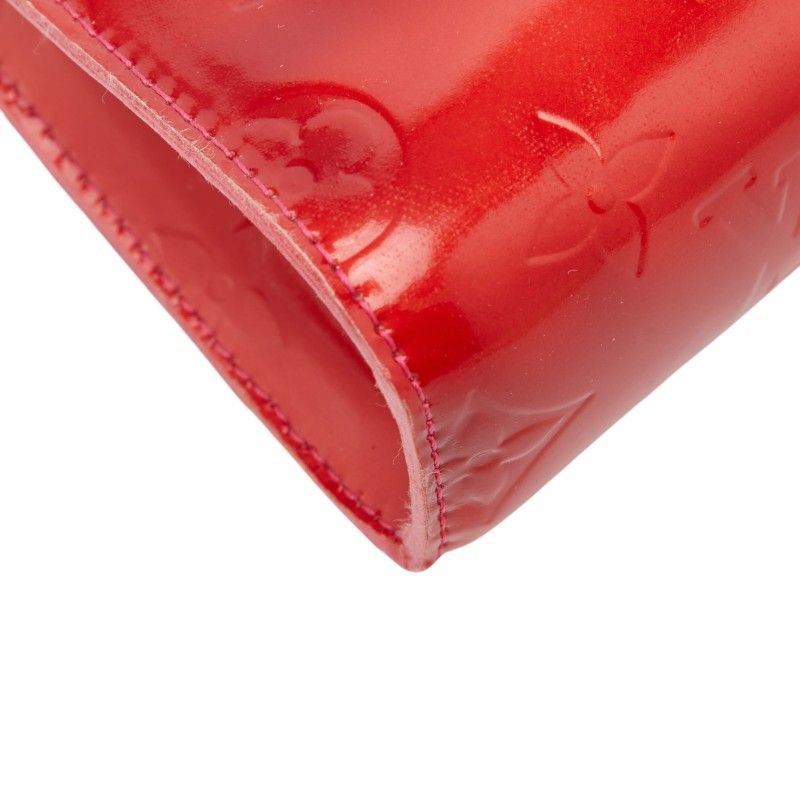Louis Vuitton Monogram Vernis Trousse Cosmetic Pouch Rose Pop Enamel — view 5