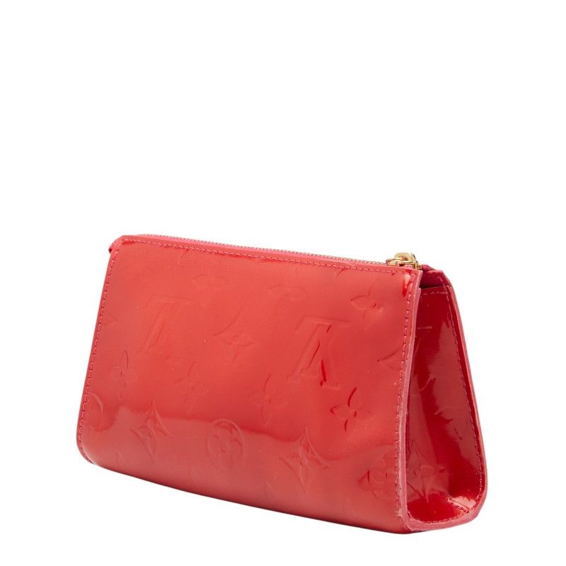 Louis Vuitton Monogram Vernis Trousse Cosmetic Pouch Rose Pop Enamel — view 2