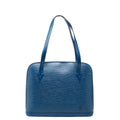 Louis Vuitton Epi Lussac Tote Shoulder Bag Toledo Blue Leather