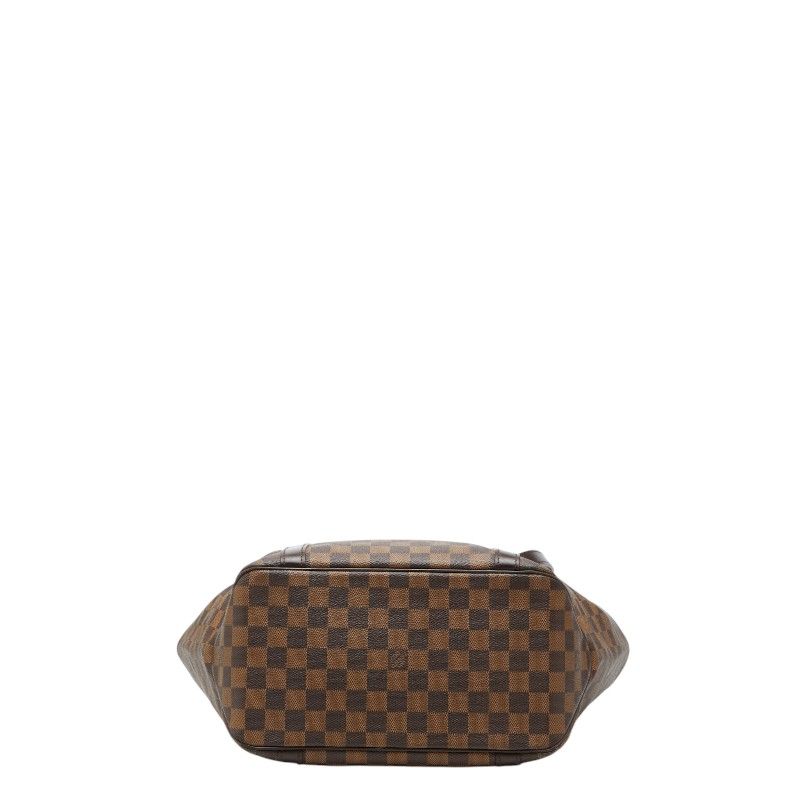 Louis Vuitton Damier Sac Shopping Tote Shoulder Brown Leather — view 3