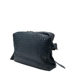 Bottega Veneta Intrecciato Crossbody Shoulder Bag Navy Leather — view 2