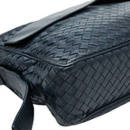 Bottega Veneta Intrecciato Crossbody Shoulder Bag Navy Leather — view 5