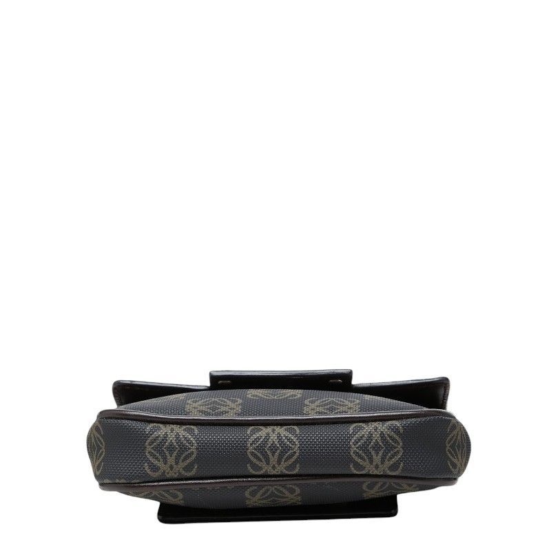 Loewe Anagram Crossbody Shoulder Back Black Brown Leather — view 3