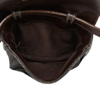Loewe Anagram Crossbody Shoulder Back Black Brown Leather — view 6